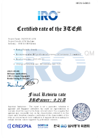 DIGITAL ATM / IRO score : A 9.21 싱가폴 CREXPIA IRO International Review & Rating Optimization Platform